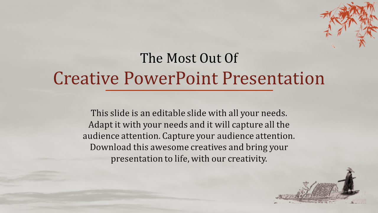 Elegant Creative PowerPoint Presentation With One Node